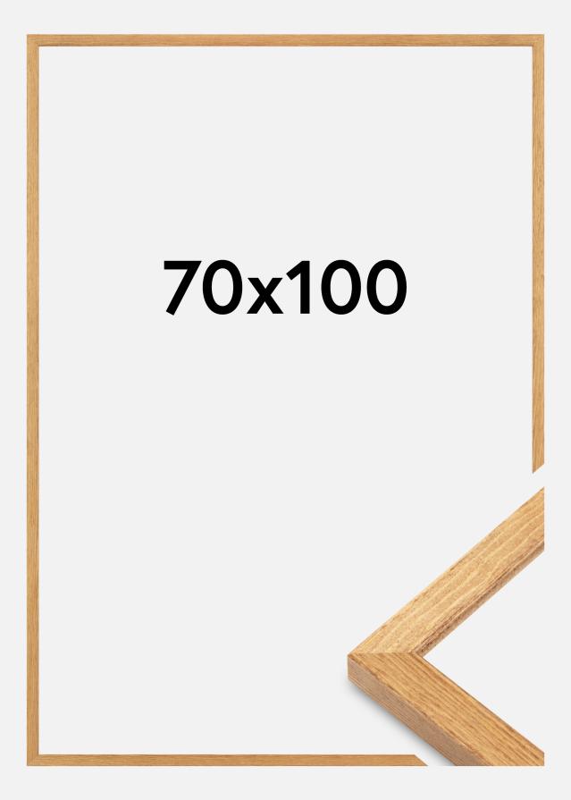 Moldura Tulipa Vidro Acrílico Carvalho 70x100 cm