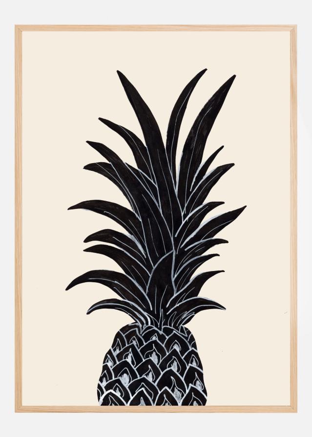 Black Pineapple Póster