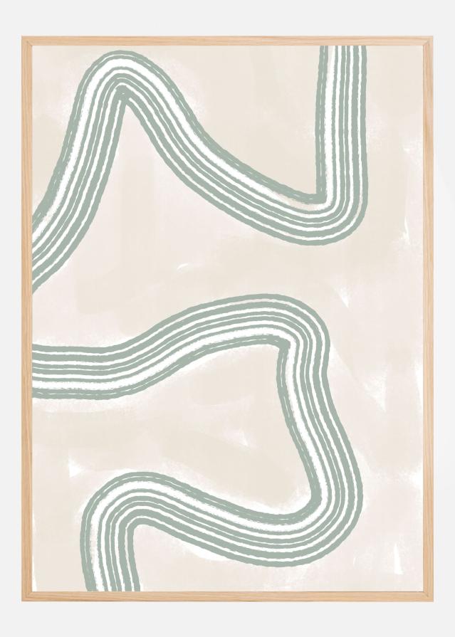 Abstracto Twist Póster