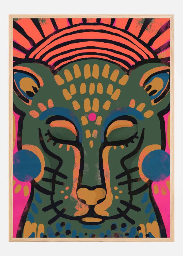 Tiger (Colored Version) Póster