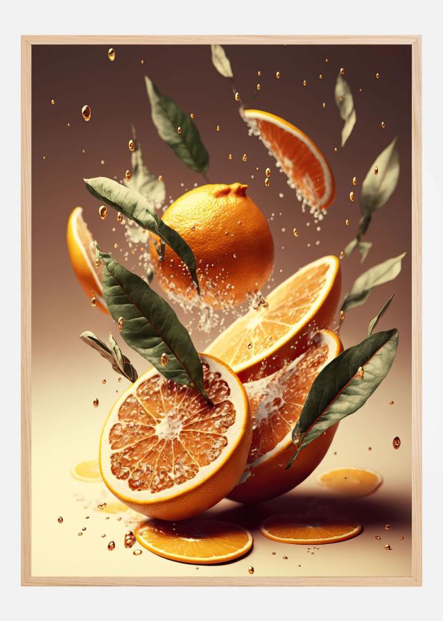 Fresh Oranges Póster