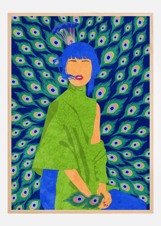 peacock woman Póster
