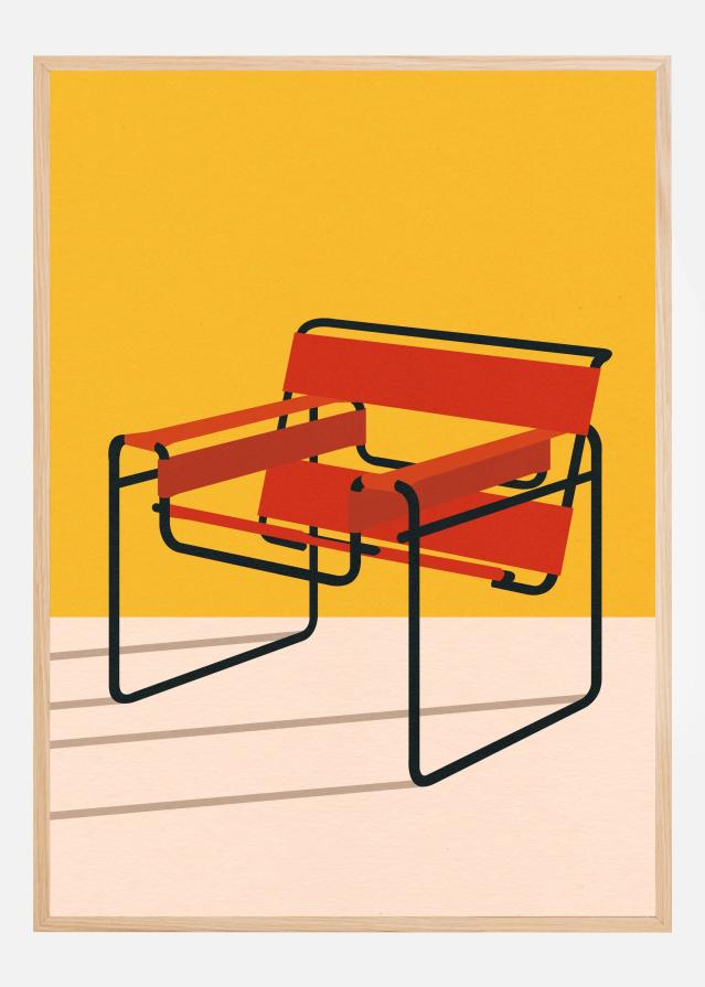 Wassily Chair Marcel Breuer Póster