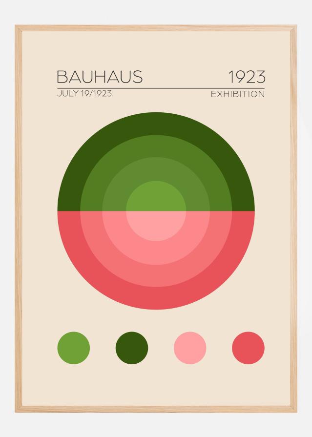 Bauhaus Yesil Daire Póster