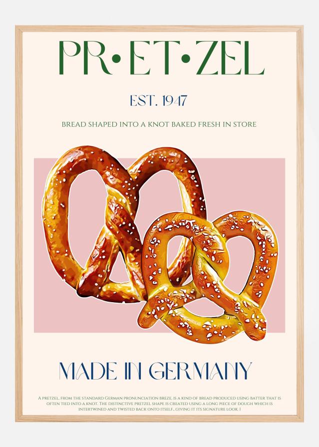 Pretzel Print Póster