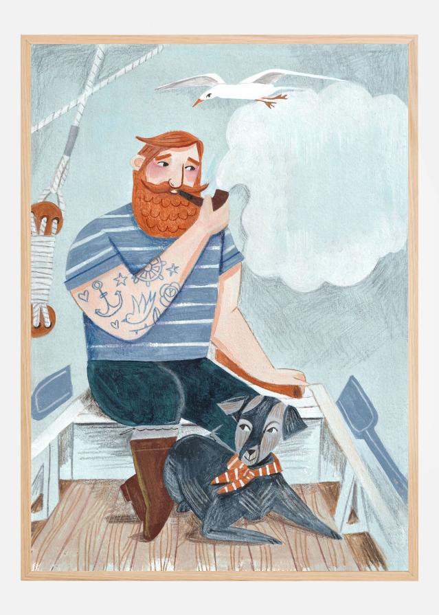 Skipper and Dog Póster