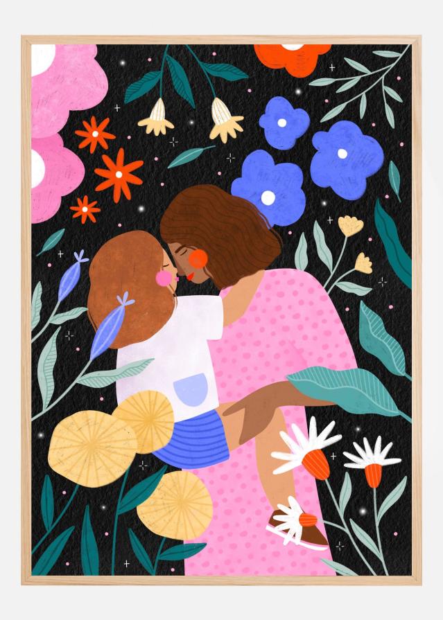 Mum and Daughter In Bloom Póster