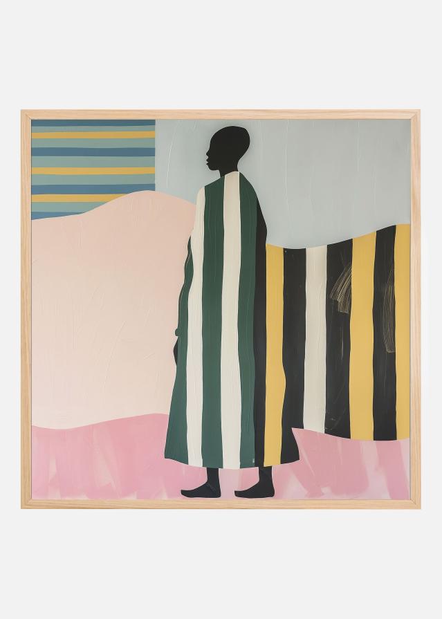 Man In Stripes Póster