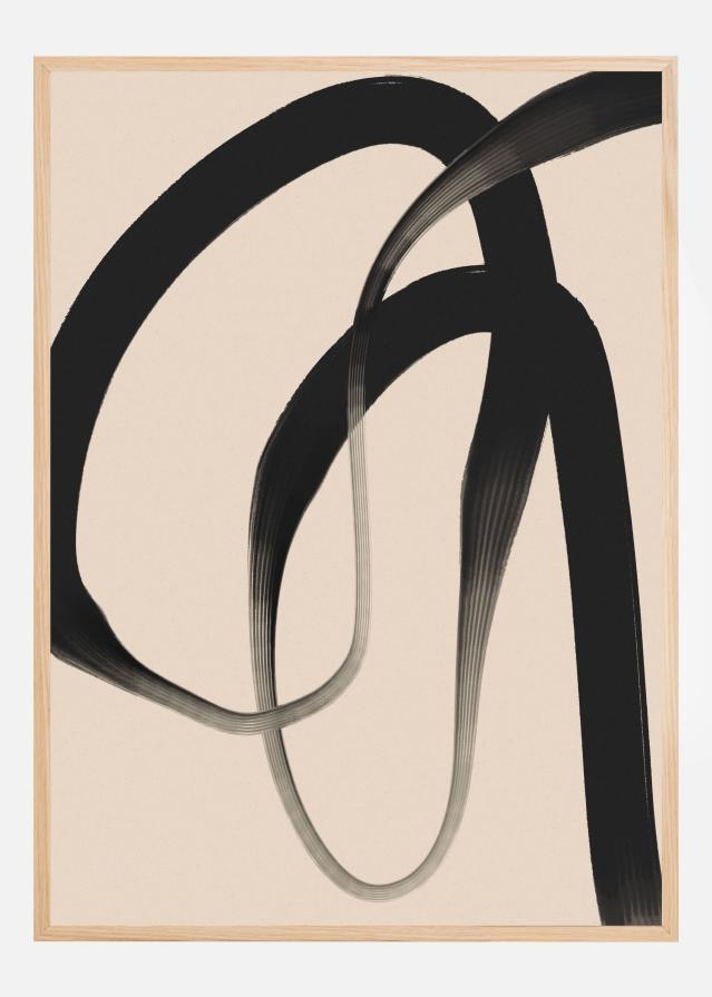 Black Strokes No 24 Póster