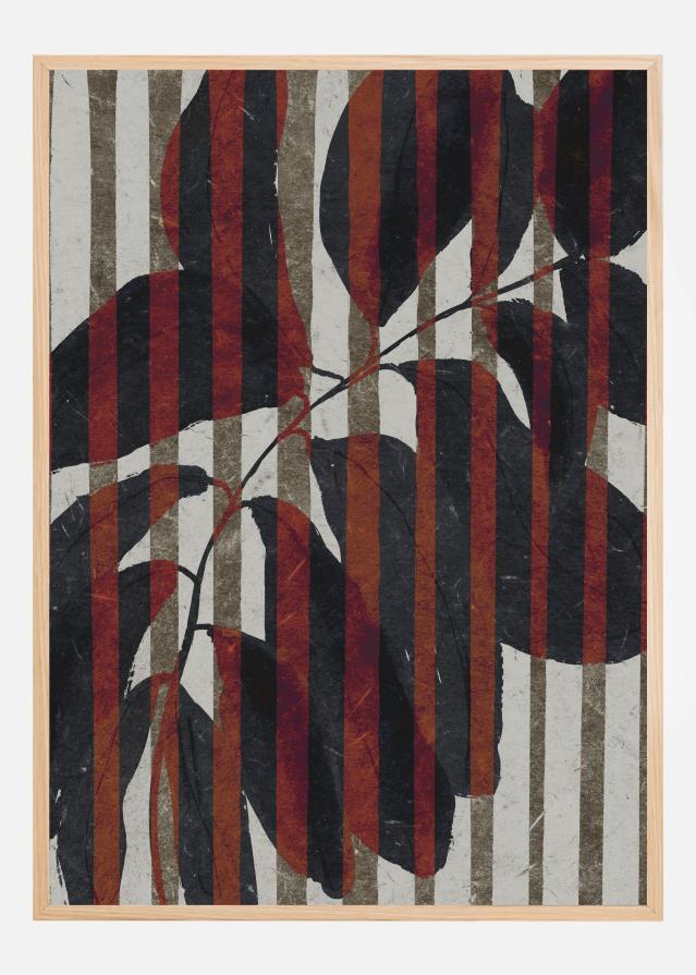 Plant And Stripes Póster