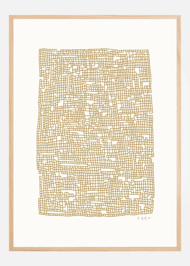 Grid Dark Oker Póster