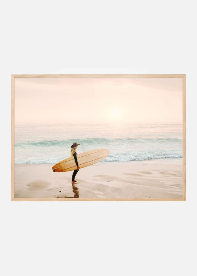 Surfer Cowgirl Póster