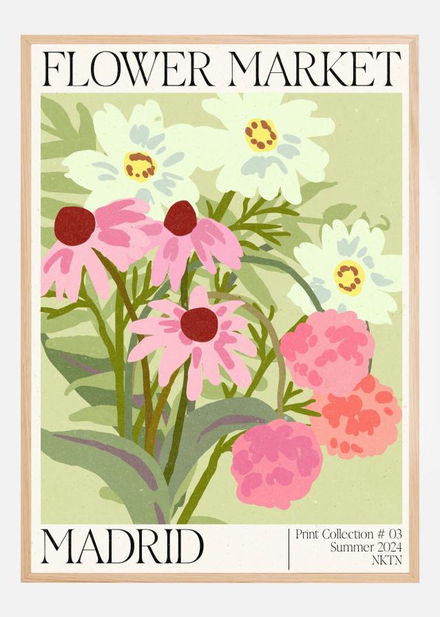 Madrid Flower Market Póster