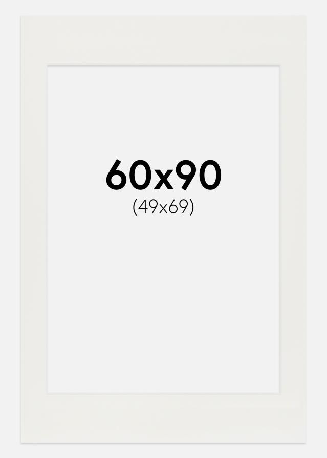 Passe-partout Branco 3 mm (Bordo interior branco) 60x90 cm (49x69)