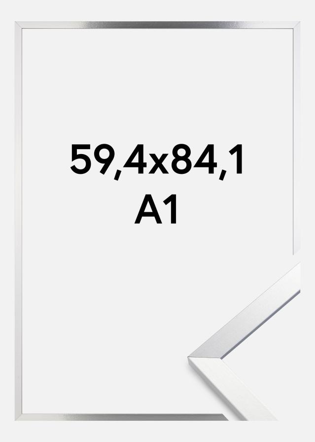 Moldura Trendy Vidro Acrílico Prata 59,4x84,1 cm (A1)