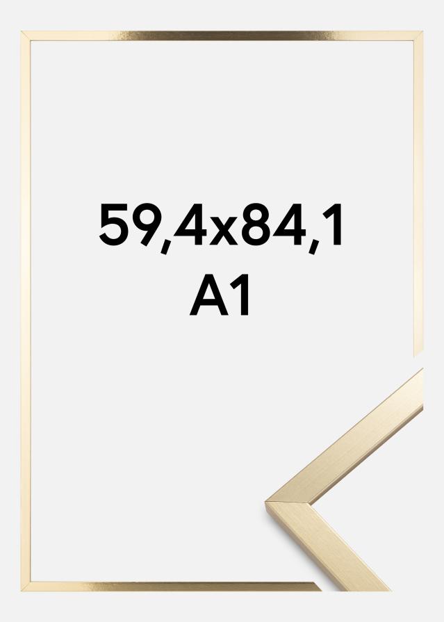 Moldura Trendy Vidro Acrílico Dourado 59,4x84,1 cm (A1)