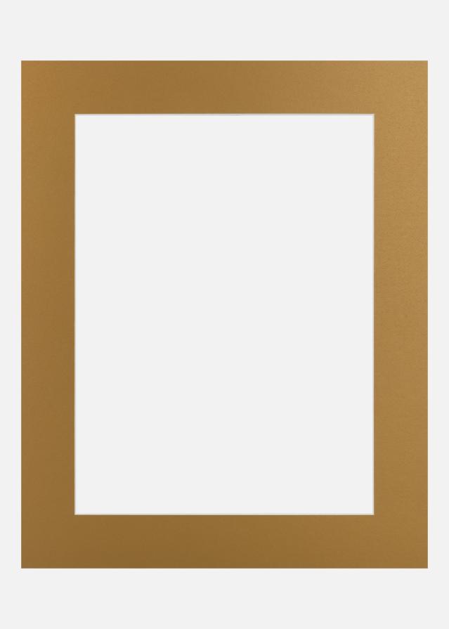 Passe-partout Brushed Brass (Bordo interior branco) 50x70 cm (41x58,4 - A2)