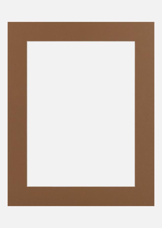 Passe-partout Brown Sugar (Bordo interior branco) 20x20 cm (14x14)