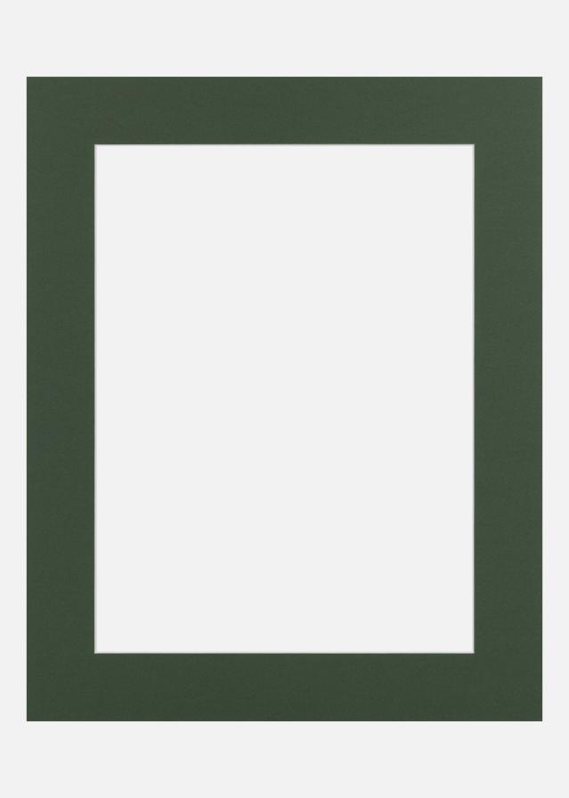 Passe-partout Forest Green (Bordo interior branco) 50x50 cm (39x39)