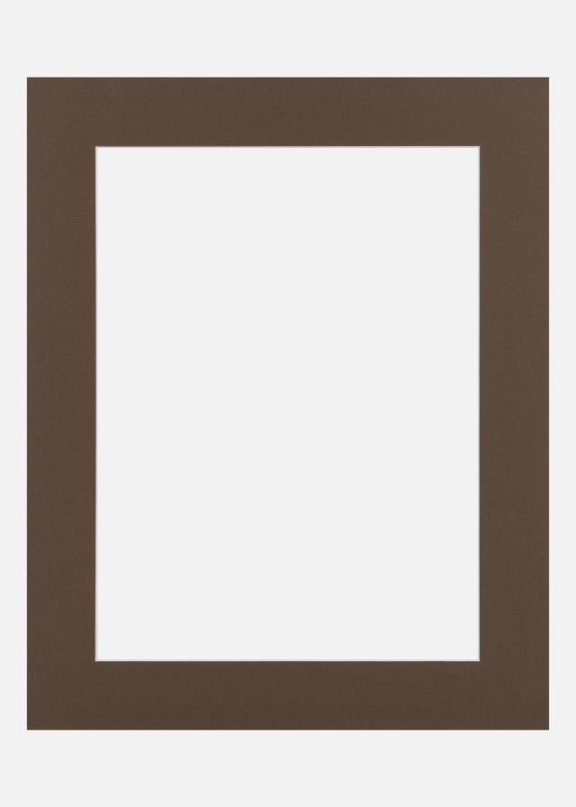 Passe-partout Mocha Green (Bordo interior branco) 24x30 cm (17x23)