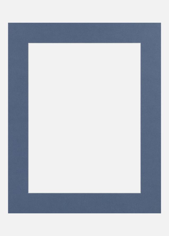 Passe-partout Blue Iris (Bordo interior branco) A4 21x29,7 cm (14x19)