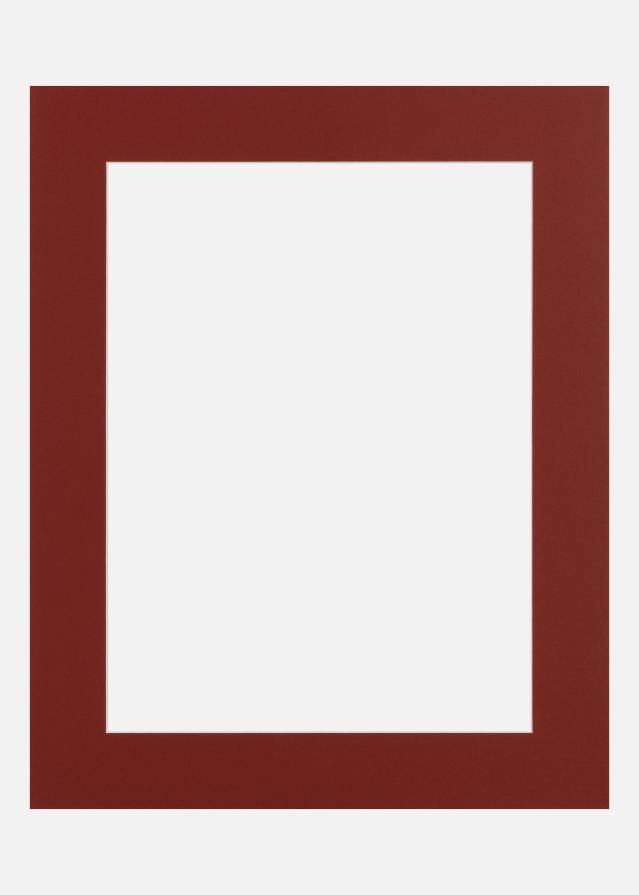 Passe-partout Brick (Bordo interior branco) 18x24 cm (12x17)