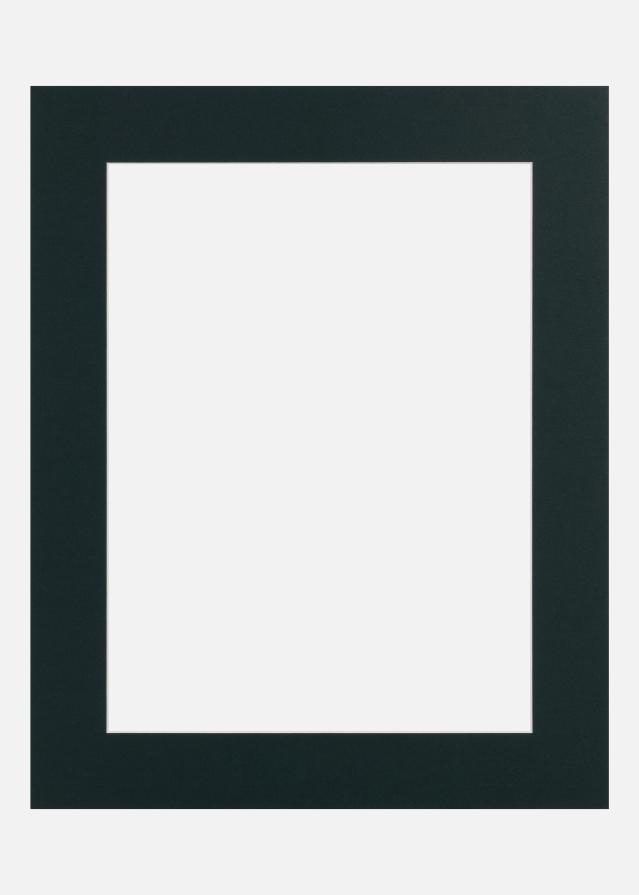 Passe-partout Midnight Green (Bordo interior branco) 20x20 cm (14x14)