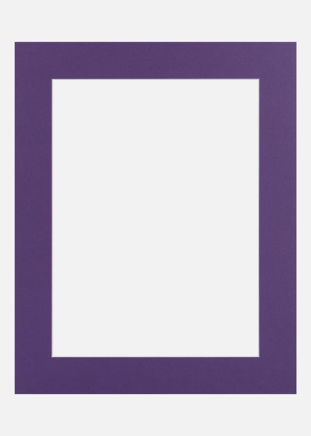 Passe-partout Purple Iris (Bordo interior branco) 30x30 cm (19x19)