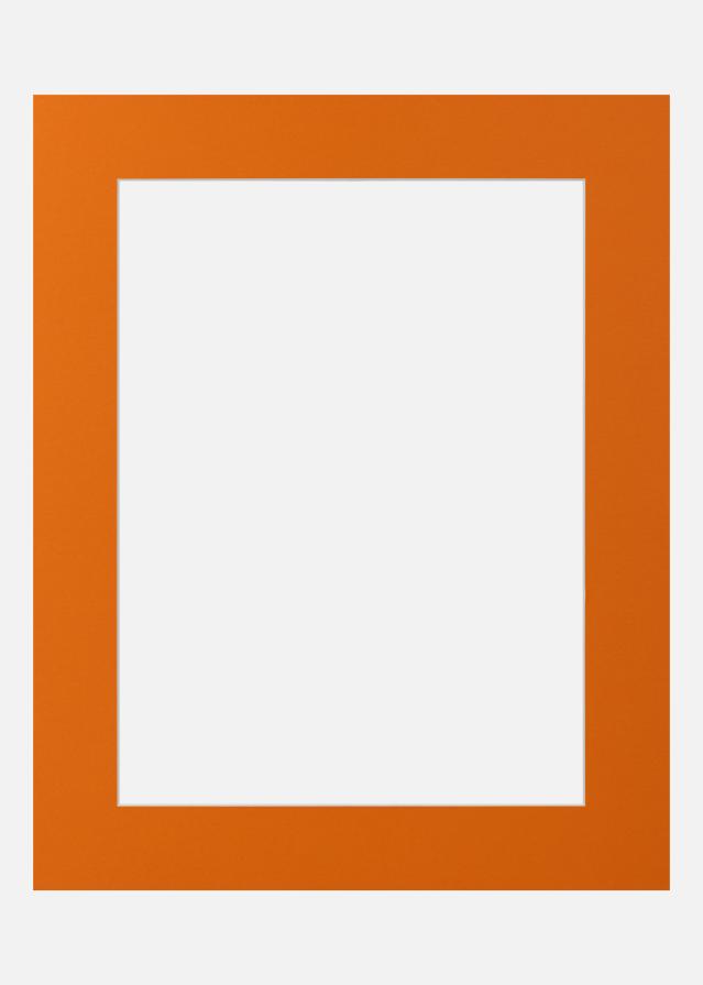 Passe-partout Blaze Orange (Bordo interior branco) 40x50 cm (29x39)