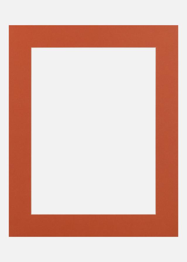 Passe-partout Burnt Orange (Bordo interior branco) 24x30 cm (17x23)