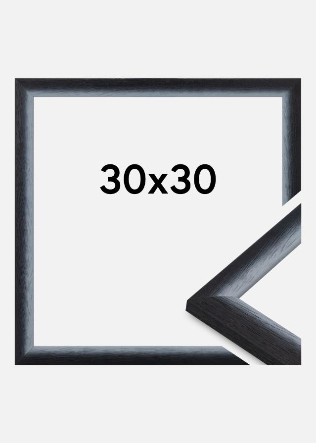 Moldura Cornwall Vidro acrílico Preto 30x30 cm