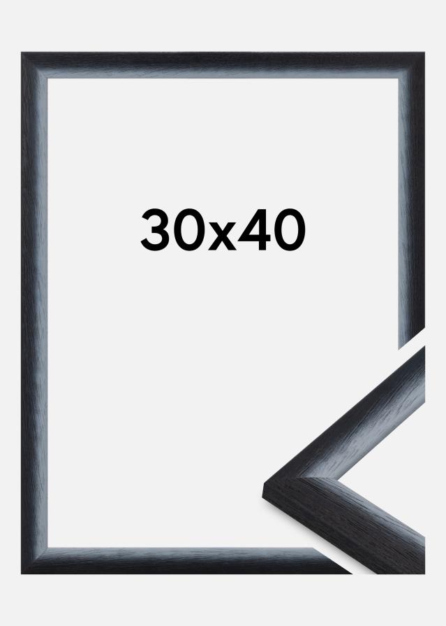 Moldura Cornwall Vidro acrílico Preto 30x40 cm