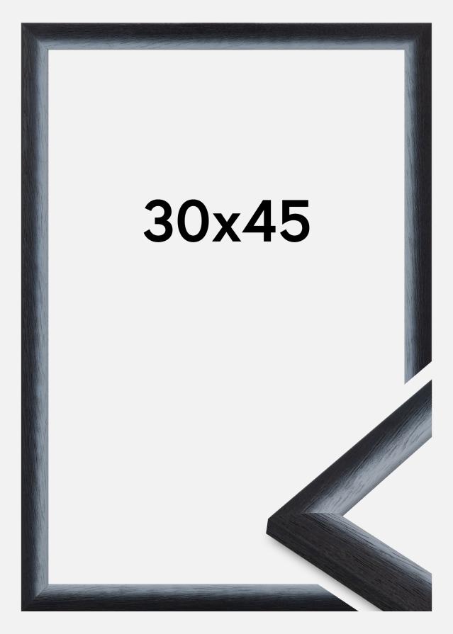 Moldura Cornwall Vidro acrílico Preto 30x45 cm