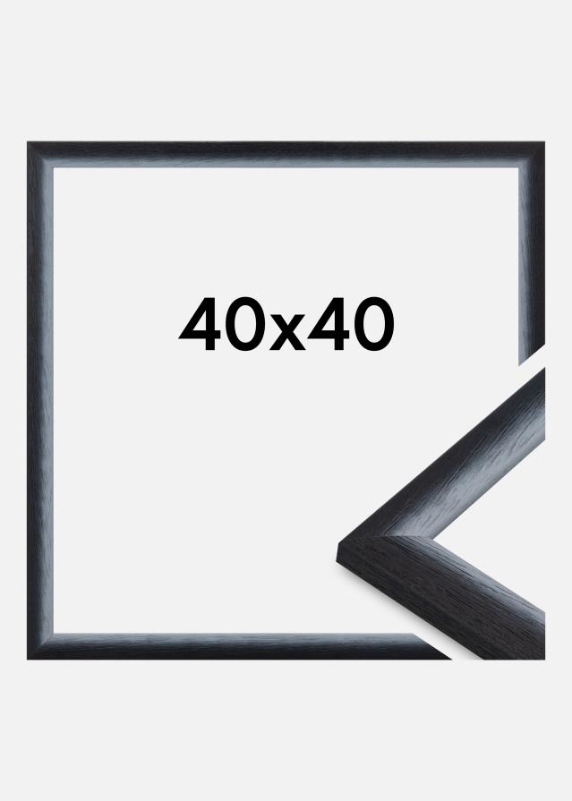 Moldura Cornwall Vidro acrílico Preto 40x40 cm