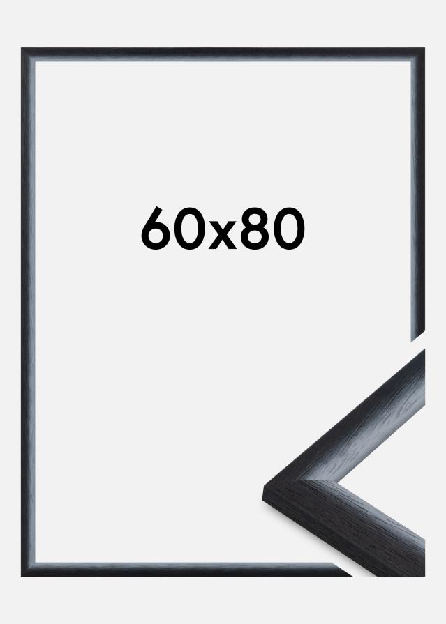 Moldura Cornwall Vidro acrílico Preto 60x80 cm