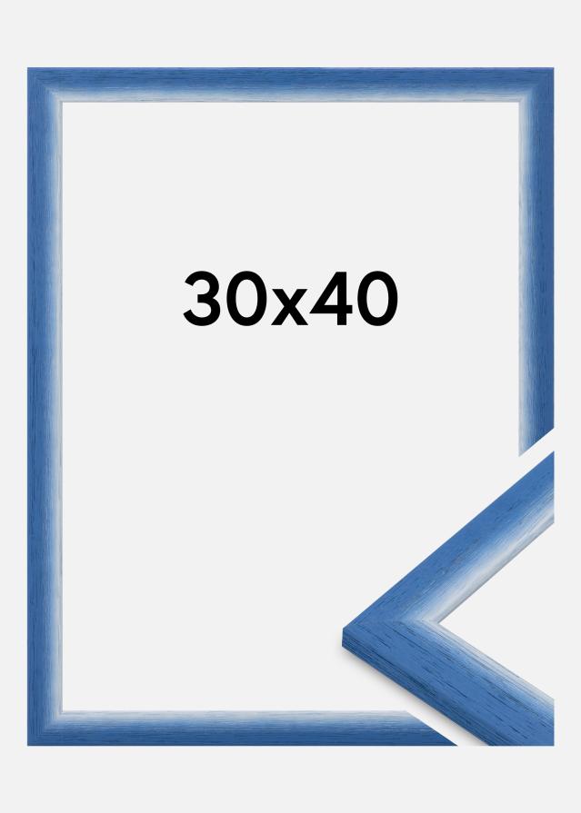 Moldura Cornwall Vidro acrílico Azul 30x40 cm