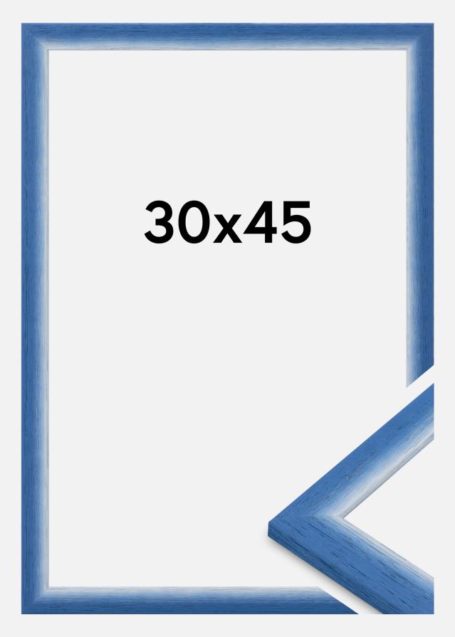 Moldura Cornwall Vidro acrílico Azul 30x45 cm