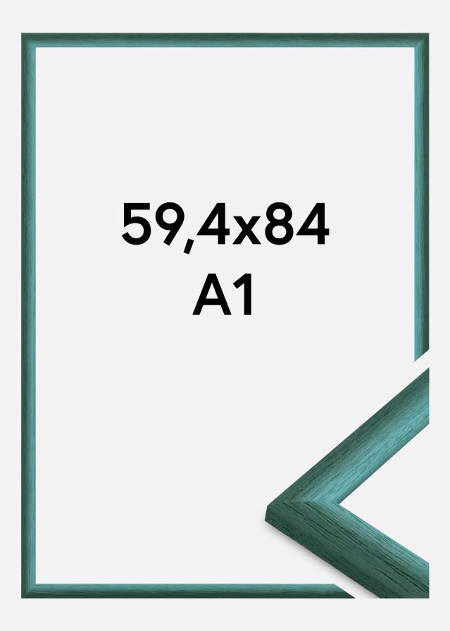 Moldura Cornwall Vidro acrílico Verde escuro 59,4x84,1 cm (A1)