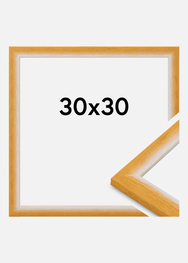 Moldura Cornwall Vidro acrílico Ouro 30x30 cm