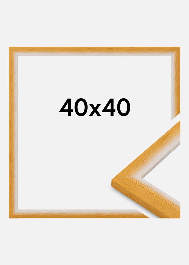 Moldura Cornwall Vidro acrílico Ouro 40x40 cm