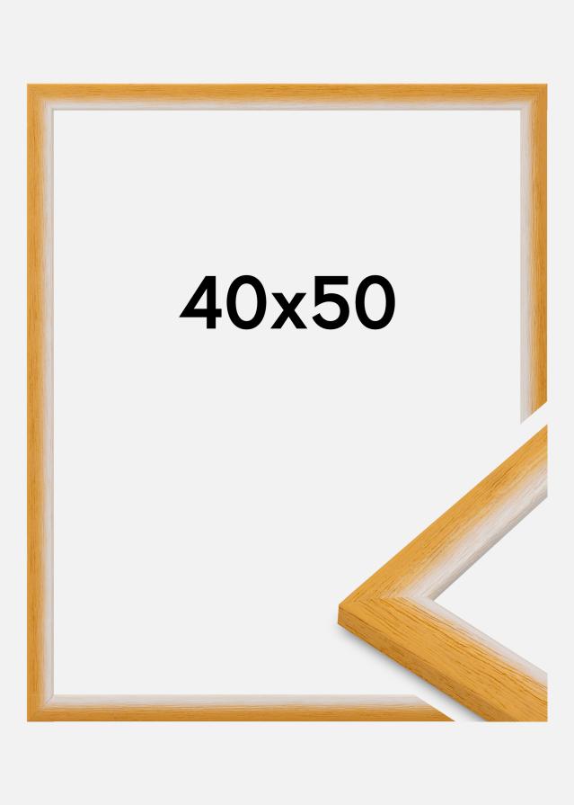 Moldura Cornwall Vidro acrílico Ouro 40x50 cm