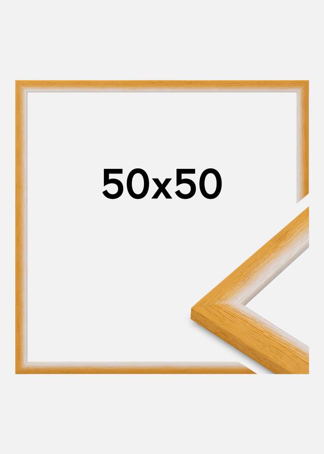 Moldura Cornwall Vidro acrílico Ouro 50x50 cm