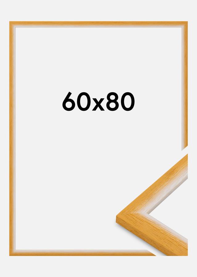 Moldura Cornwall Vidro acrílico Ouro 60x80 cm