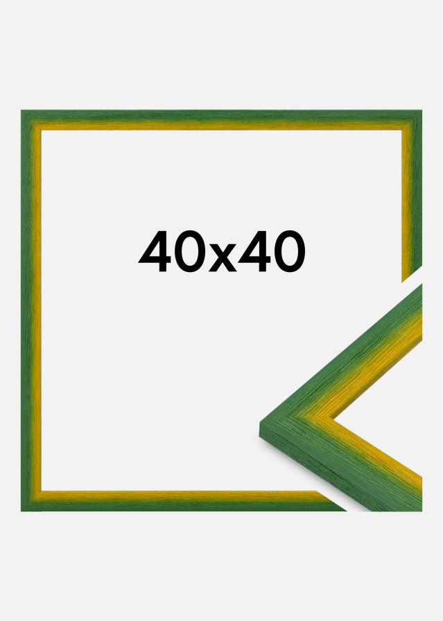 Moldura Cornwall Vidro acrílico Verde 40x40 cm