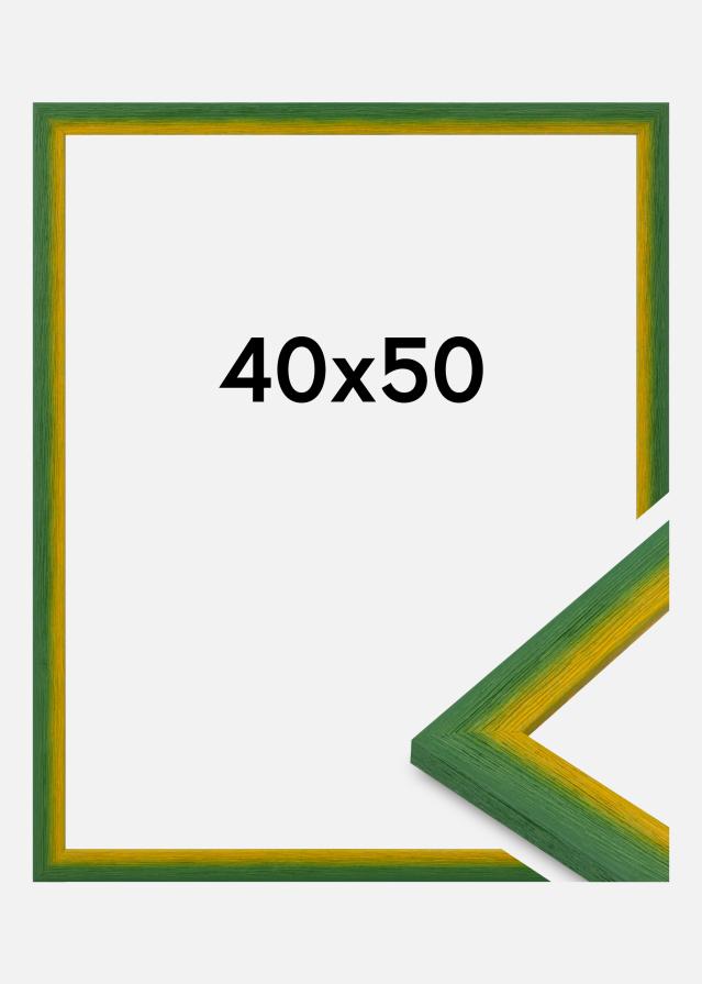Moldura Cornwall Vidro acrílico Verde 40x50 cm