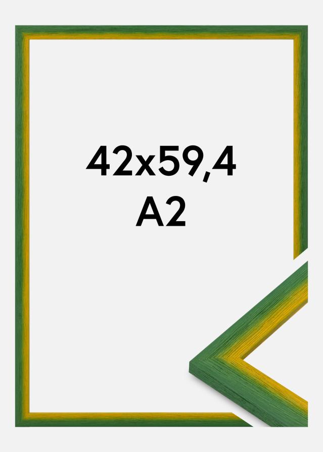 Moldura Cornwall Vidro acrílico Verde 42x59,4 cm (A2)