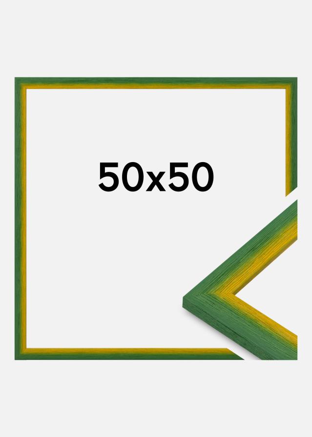 Moldura Cornwall Vidro acrílico Verde 50x50 cm