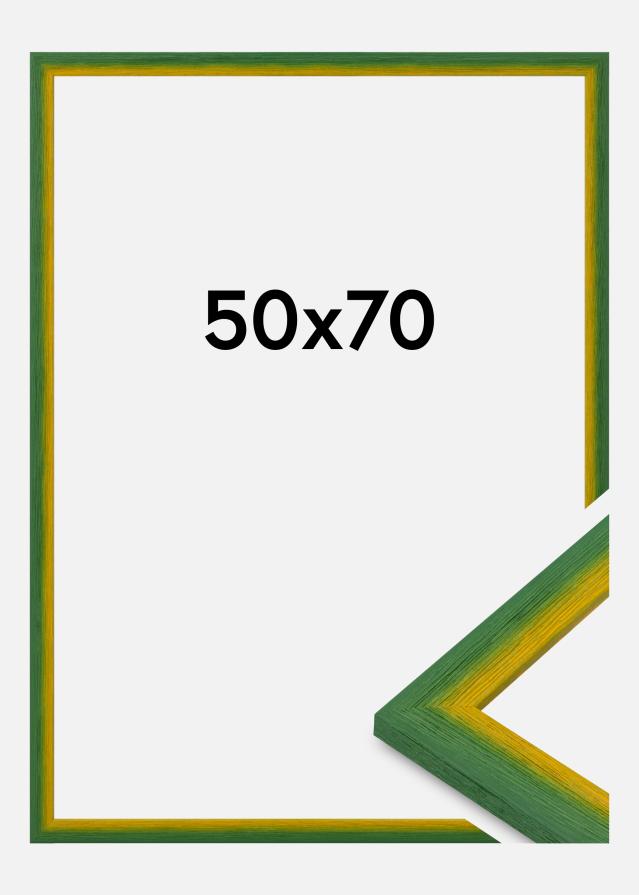 Moldura Cornwall Vidro acrílico Verde 50x70 cm