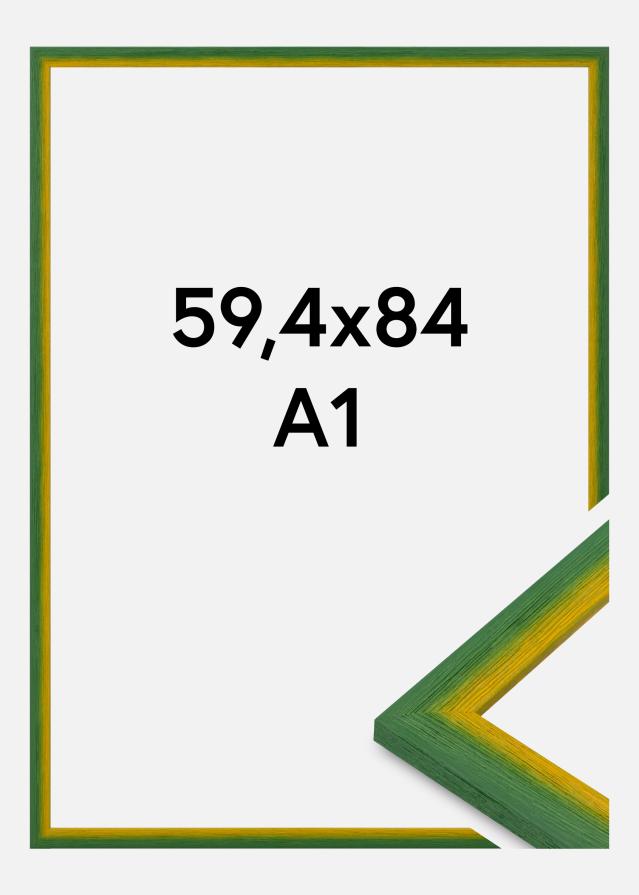 Moldura Cornwall Vidro acrílico Verde 59,4x84,1 cm (A1)
