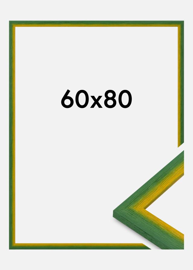 Moldura Cornwall Vidro acrílico Verde 60x80 cm